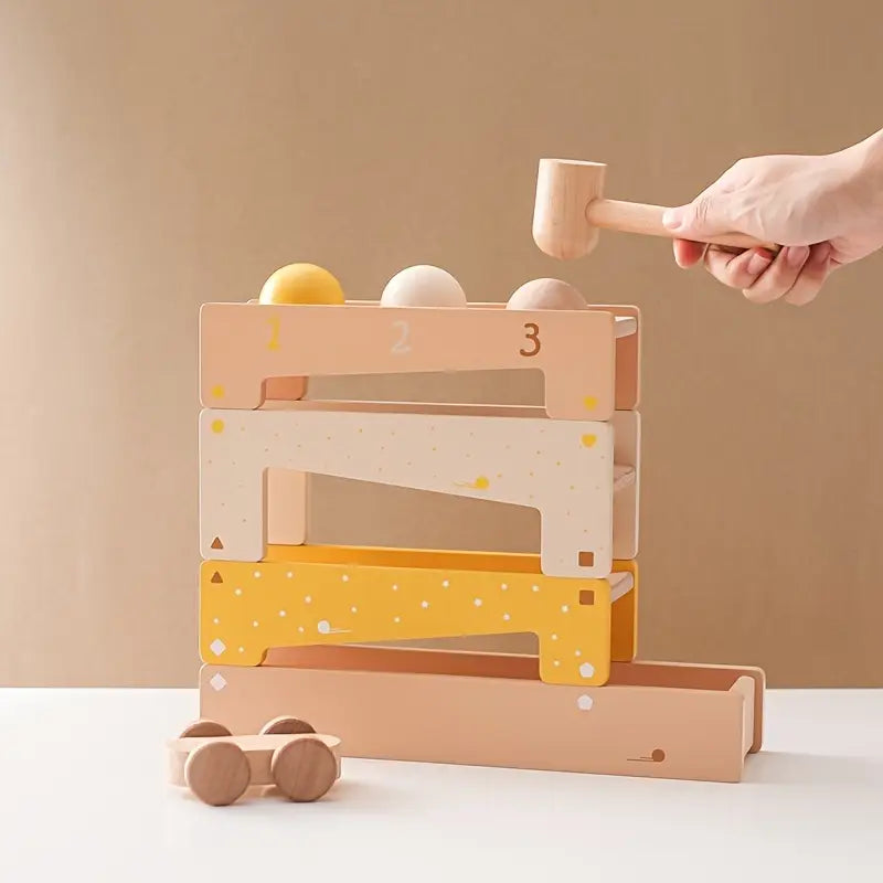 スロープ 玉転がし シロフォン木のおもちゃ [3 歳から] – Yohanbox