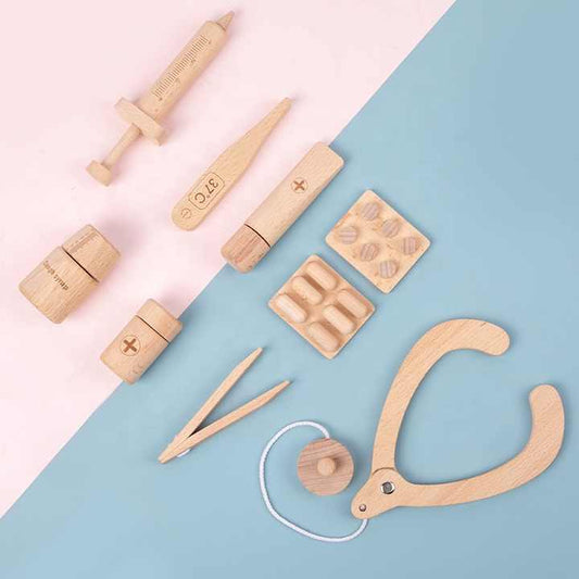 木製モンテッソーリお医者さんセット|ごっこ遊び&知育に最適