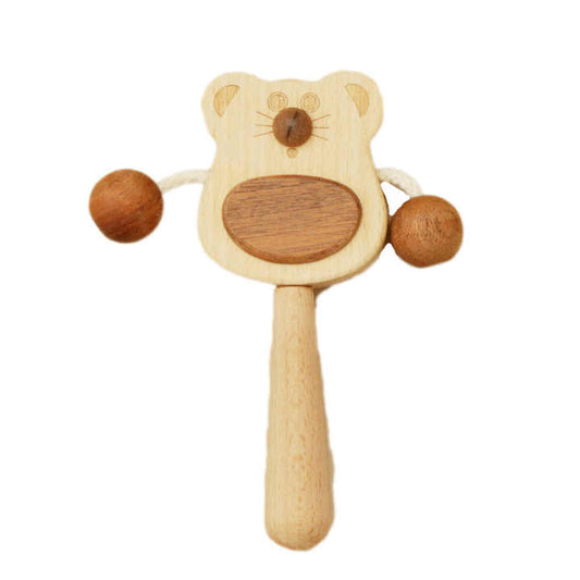 斜めから見た木製ガラガラ