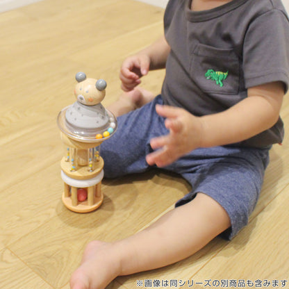 木製どうぶつラトル｜ローリーポリータイプ [0 歳から]