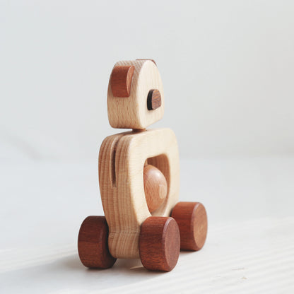 木製ころころラトル パンダ