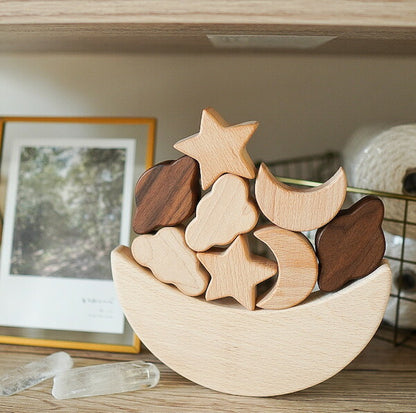 カラフルな星と丸いブロック