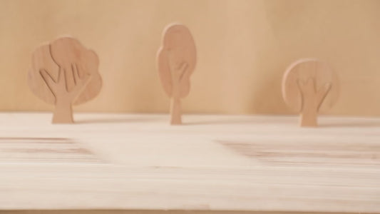 アニマル木製つみきトレイン|動物ブロック列車