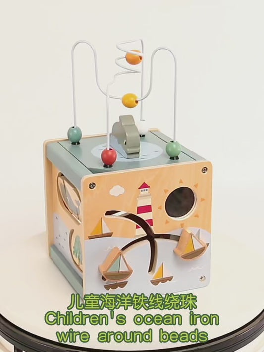 知育アクティビティおもちゃ - ビーズを動かす・迷路をスライドする・形あわせをするデモ動画