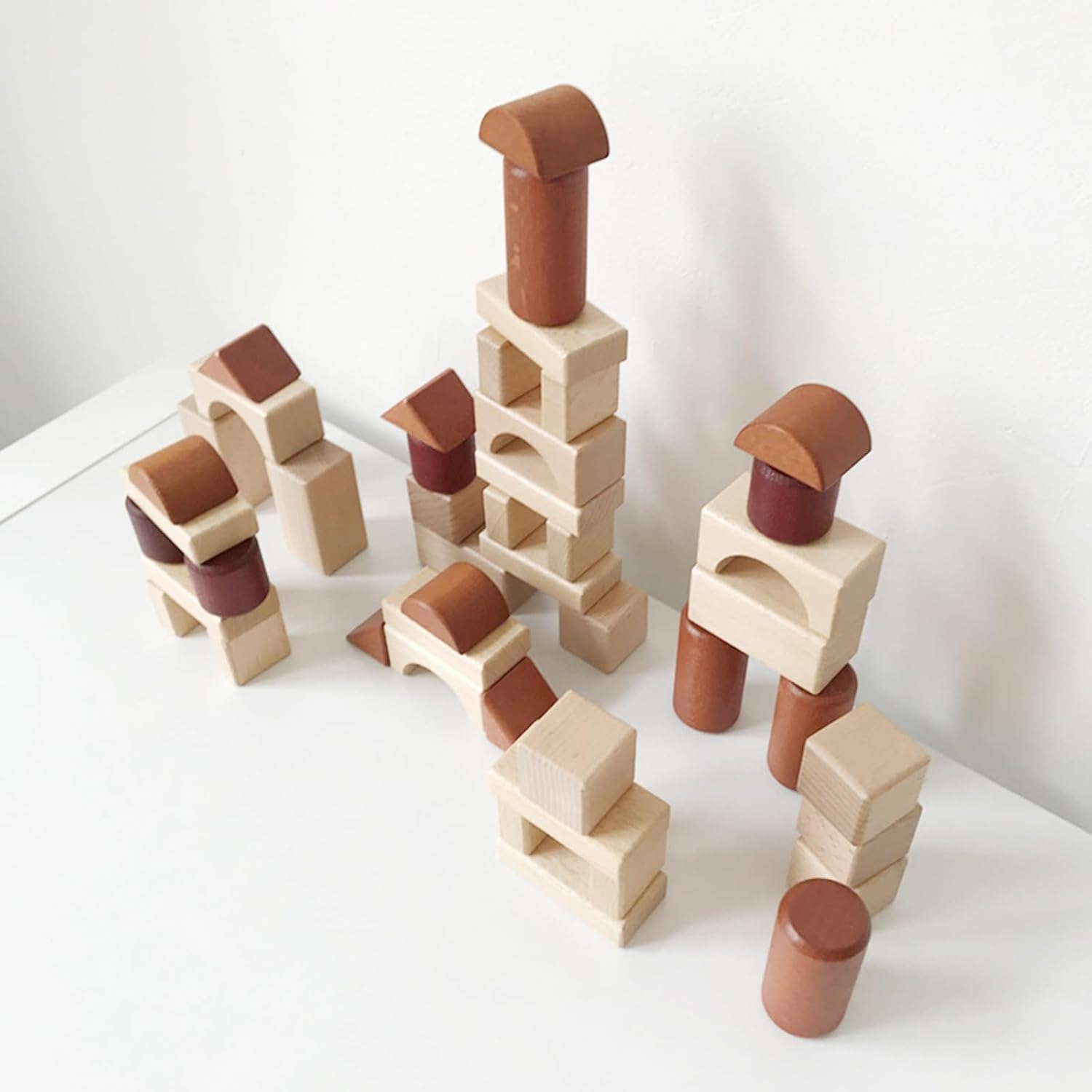 天然木の自然積み木セット｜ナチュラルブロック – YohanBox – Yohanbox