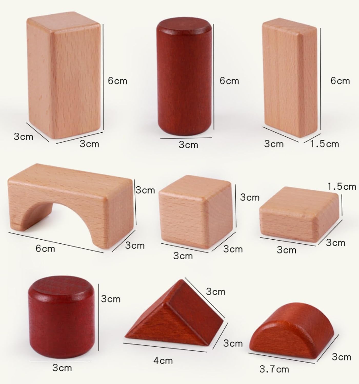 天然木の自然積み木セット｜ナチュラルブロック – YohanBox – Yohanbox