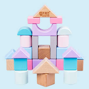 収納ボックスに入ったブロック一式