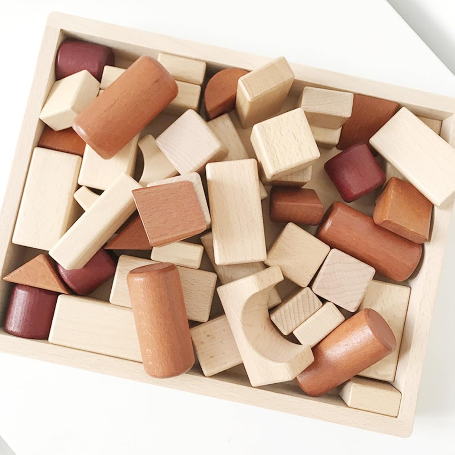  木製積み木 三角ブロック