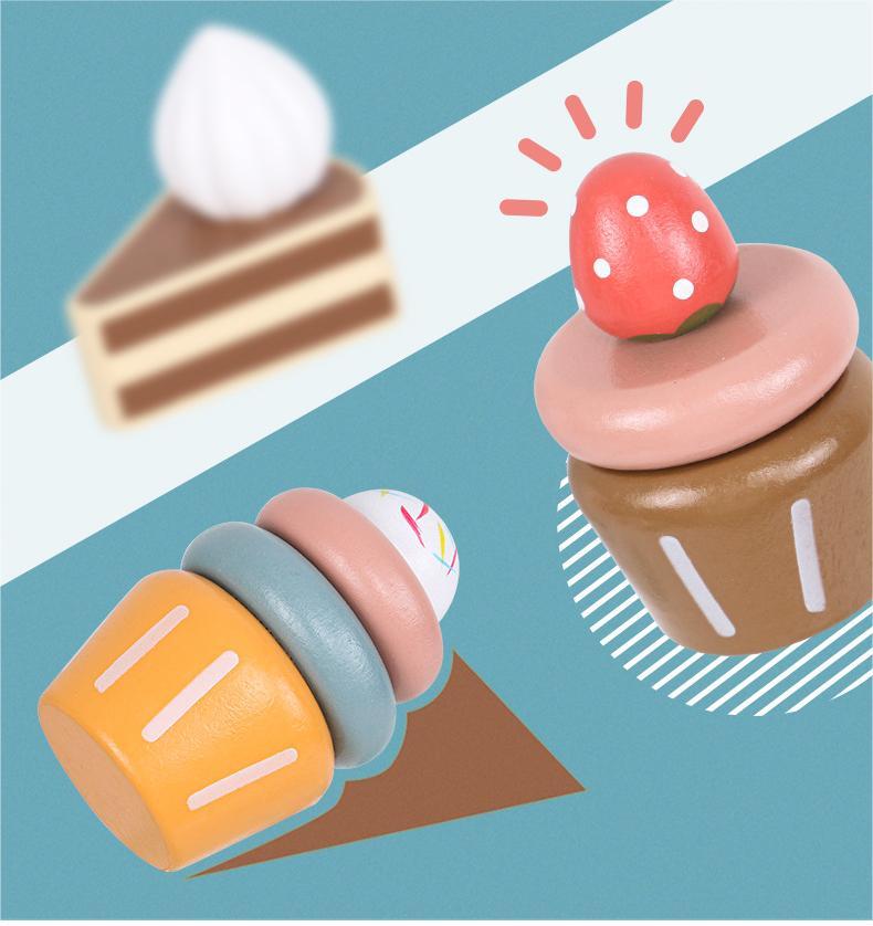遊び中のケーキスタンド