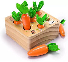 木製にんじん収穫パズルの全体写真