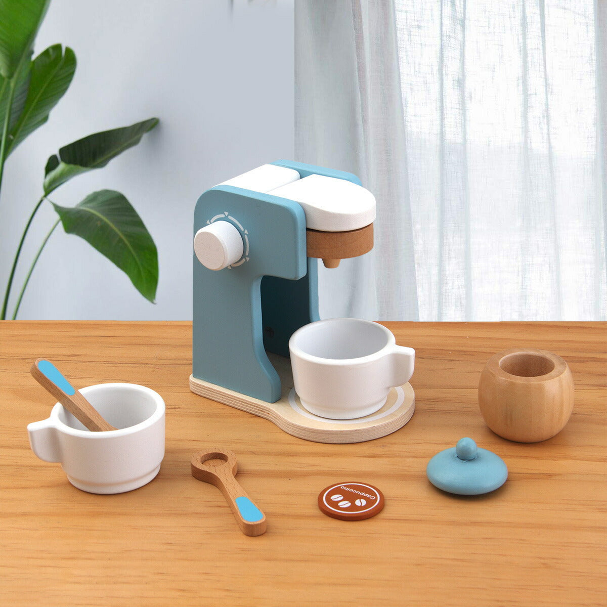 木製コーヒーメーカー＆ままごとセット｜北欧風デザインのおしゃれ知育玩具