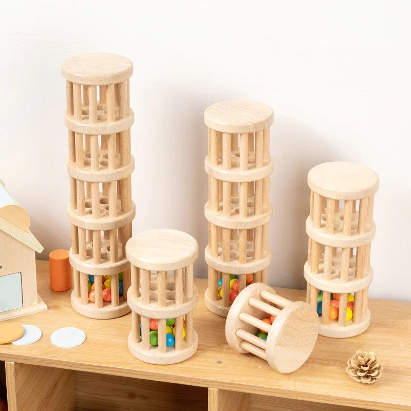 木製ドラム玉落としの正面