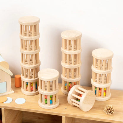 木製ドラム玉落としの正面