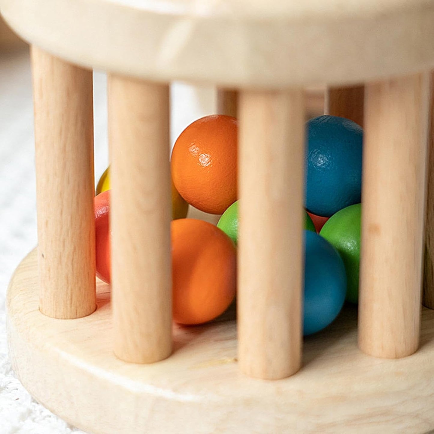 上から見た木製ドラム構造