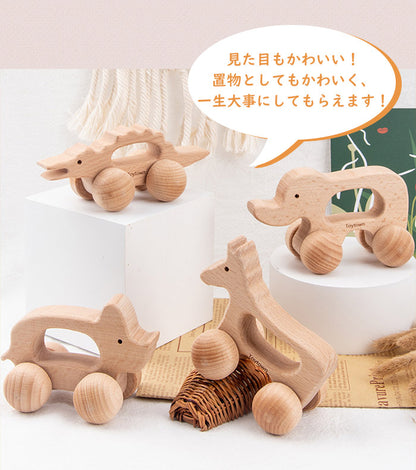 木製にぎり車 動物セット