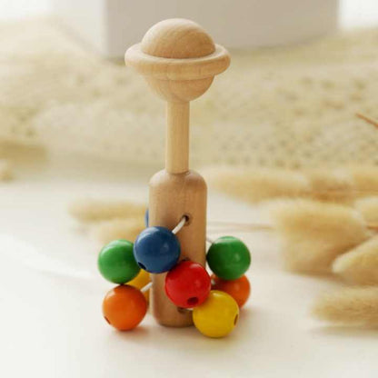 木製ラトル リング型デザイン