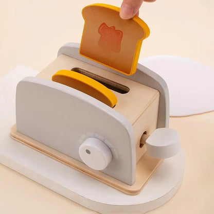 パンを入れてダイヤルを回す操作のクローズアップ